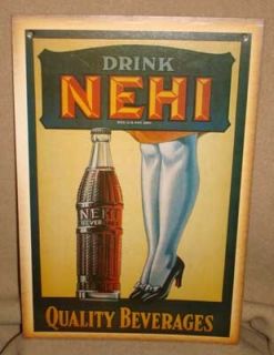 Drink NEHI Soda Quality Beverages Paper Poster Sign