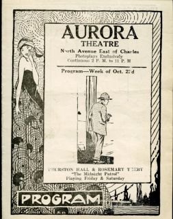   Baltimore 1923 Movie Program Harry Carey Ben Turpin Jane Novak