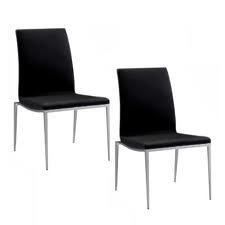 Bellini Modern Living Monique Leather Dining Chair Set of 2 New in Box 