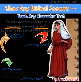   Biblical Story ~ Teach Any Character Trait with Colorful Bible Felts