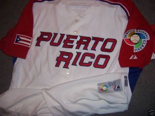 Beltran WBC Puerto Rico Authentic Jersey Size 56