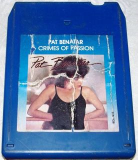 PAT BENATAR CRIMES OF PASSION TESTED 8 TRACK TAPE