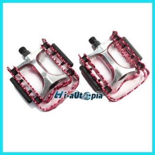 BMX Mountain Road Bike Bicycle Pedals 9 16 Pair Red