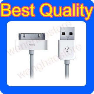 Best Quality USB DATA SYNC CHARGER CABLE CORD IPOD IPHONE 4 3GS Free 