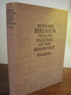 1st 2nd Bernard Berenson Italian Painters Renaissance Art Colored 