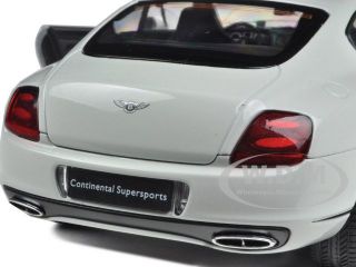 Bentley Continental Supersports White 1 24 Diecast Model Car by Welly 