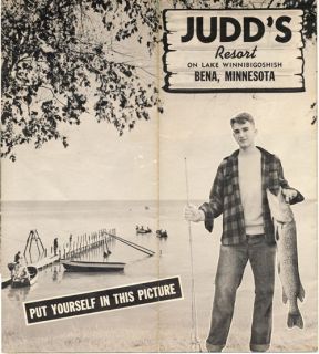 Judd’s Resort Bena Minnesota 1940 Ad Pamphlet Souvenir Lake 
