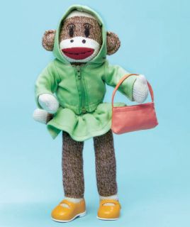   Hoddie for Maxxie The Bendable Sock Monkey Girl Complete Outfit