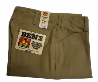 Ben Davis Original Classic 50 50 Blend Mens Twill Pants Khaki 695 