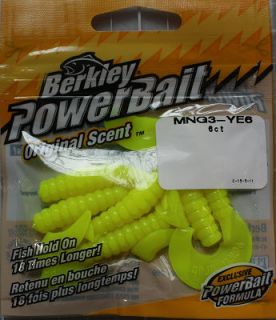 Berkley Power Bait Soft Lure Scented Baits Worm Grub 5 Types in Set 
