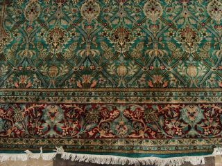 Green Flowr Exclusive Hand Knotted Fine Carpet 8x10 Art