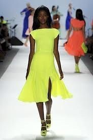 nanette lepore neon yellow 2012 collection dress 2 time left