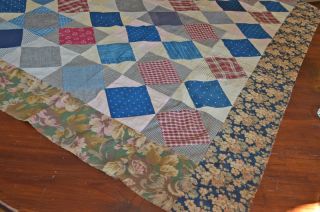 Early 20th Century Primative Handmade Quilt Top C97