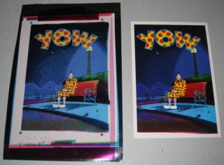    Pinhead Original Production Artwork 1980 Yow Postcard Bill Griffith