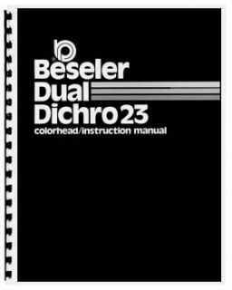 Beseler Dual Dichro 23 Colorhead Instruction Manual 