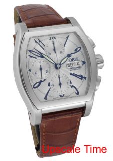 Oris Classic Miles Tonneau Chronograph Automatic Mens Watch 675 7532 