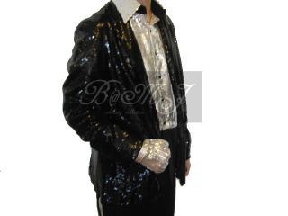 MJ *Premier* BILLIE JEAN Sequin Jacket Sz S/M/L/XL/XXL