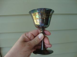   Silverplate GOBLET CUP Silveplate DEL BERTI made in ITaly