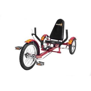 New Mobo Recumbent Cruiser Bicycle Bike 3 Wheel Trike Red