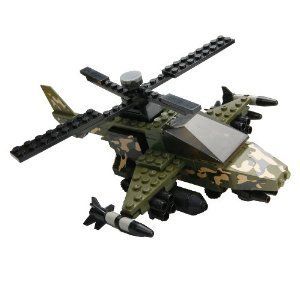 Best Lock Military Attack Copter 240 Pieces Building Construction Toys 