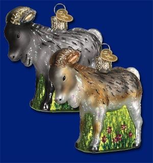 Gray Billy Goat Old World Christmas Ornament 12337