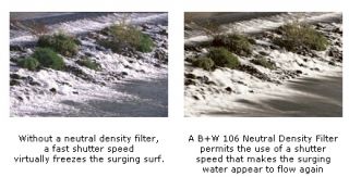 sample effect of neutral density 106 filter