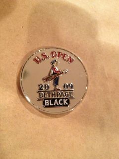 RARE 2009 U s Open Bethpage Black Medallion Coin Golf Ball Marker USGA 