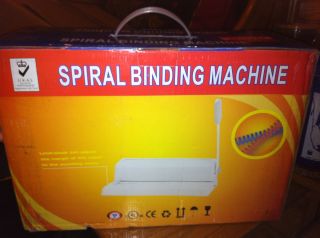 UKAS Spiral Binding Machine plus supplies for 100 coil bound reports 