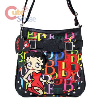 Betty Boop Fux Leather Mini Messenger Bag  Colorful Signature