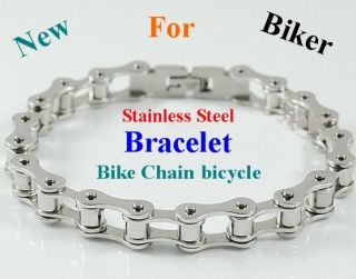 HAND CHAIN Mens Bracelet Stainless Steel Bracelet Bike Chain bicycle 8 