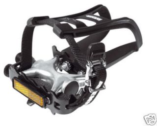 Avenir Mountain Bike Pedals Toe Clips and Straps AVR210