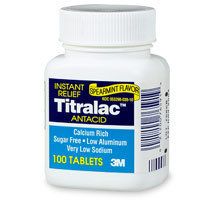 Titralac Antacid Bottle of 100 Tablets