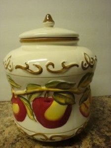nonni s handpainted biscotti jar canister