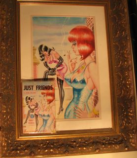 Bill Ward Original Color Painting for Best Friends Paperback 1950s 