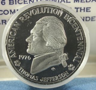 1976 Bicentennial 1oz Silver Medal Box, COA PROOF .78 ASW 64371