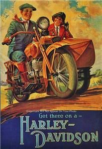   Ad Harley Davidson Motorcycle Sidecar V Twin American Bike