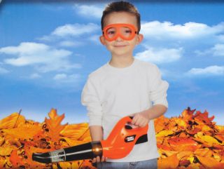 Black and Decker Junior Toy Leaf Blower w/ goggles Set 24 NEW tool 
