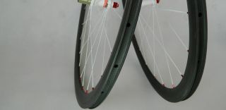 carbon fiber 38mm wheels road bike wheelset 700c clincher only 1297g