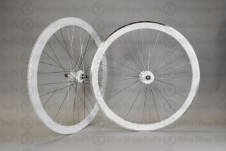 Plus Son Track Wheels White Silver Radial Machined