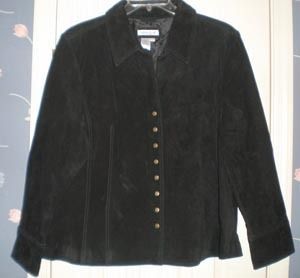 Gorgeous Coldwater Creek Black Suede Jacket Fully Lined 3X NWTS
