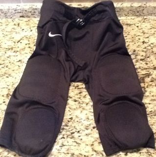 Nike Youth Black Football Pants with Removable Pads Excellent 