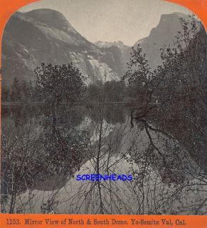 1870s C Bierstadt Yosemite Valley Dome Stereoview Photo