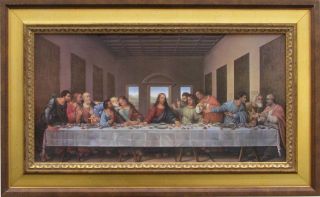 Da Vinci Last Supper Custom Framed Canvas Replica