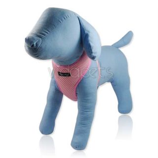   23 Girth Pink Soft Mesh Comfort Dog Harness Vest Collar Large