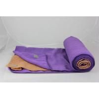 Double Layer Purple Two Layers Non Skid Yoga Towel Mat 24x72 Yoga 