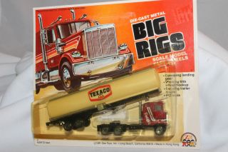 Zee Toys Big Rigs Texaco Gasoline Semi Truck Mint on Card