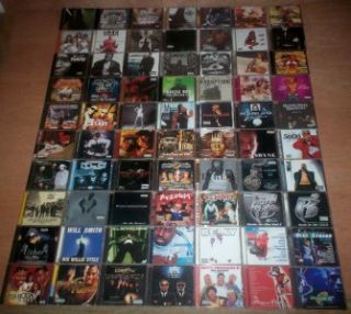 Huge Lot of 70 Rap, Hip Hop, R&B CDs DMX, Jay Z, Dr. Dre, Lil Wayne 