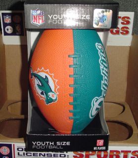 MIAMI DOLPHINS NFL YOUTH big kids SIZE Football RUBBER 2 TONE Team 