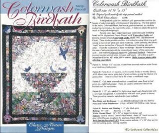 Colorwash Birdbath Original Quilt by Sherri Chase Adams