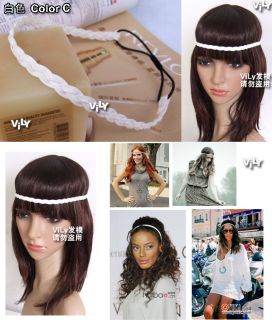 Wholesale 10 PC Braided Elastic Soft Hair Headband Wrap